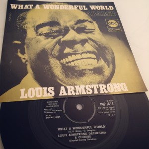 Disco Compacto Original: What a Wounderful World. Louis Armstrong. 1967. 45 rpm.